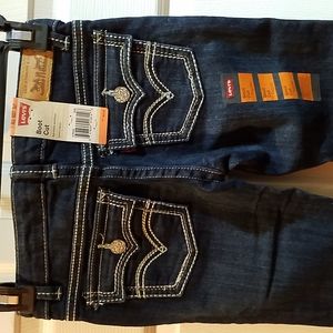 Levi's Boot Cut Adjustable Waistand Stretch Denim Jeans. NEW NWT
